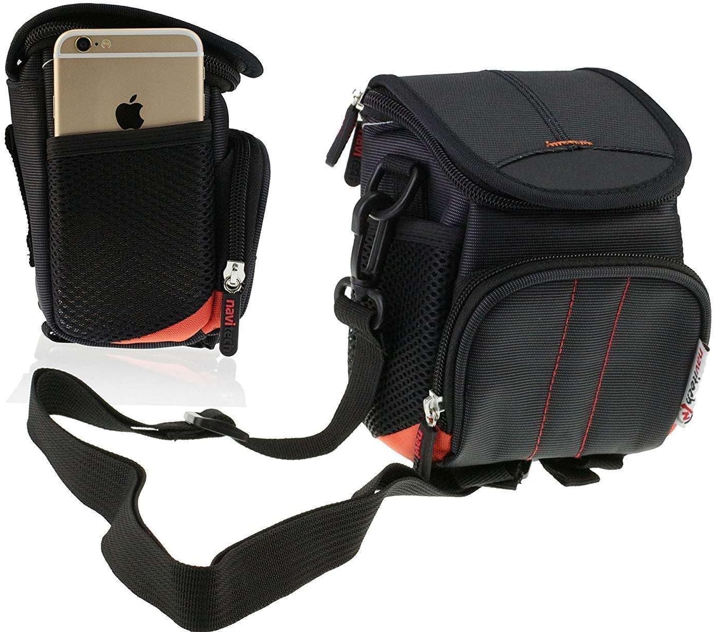 Navitech Black Camera Shoulder Bag for Sony Cyber-Shot DSC-H300