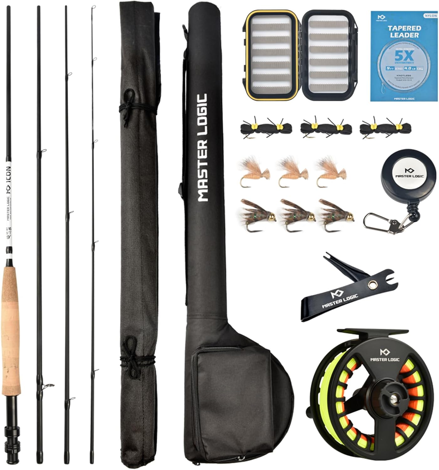 Fly Fishing Rod and Reel Combo Starter Kit for Beginners