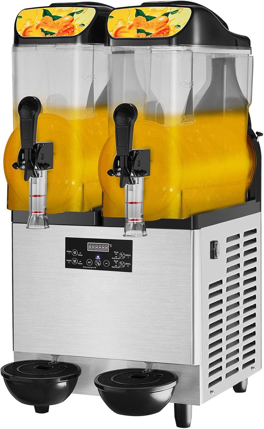 PEIXU 12Lx2 Commercial Slushy Machine - Fast Frozen Drinks!
