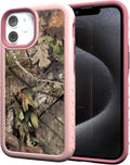 cellhelmet Fortitude Series iPhone 13 Mini Case - Pink Magnolia Mossy