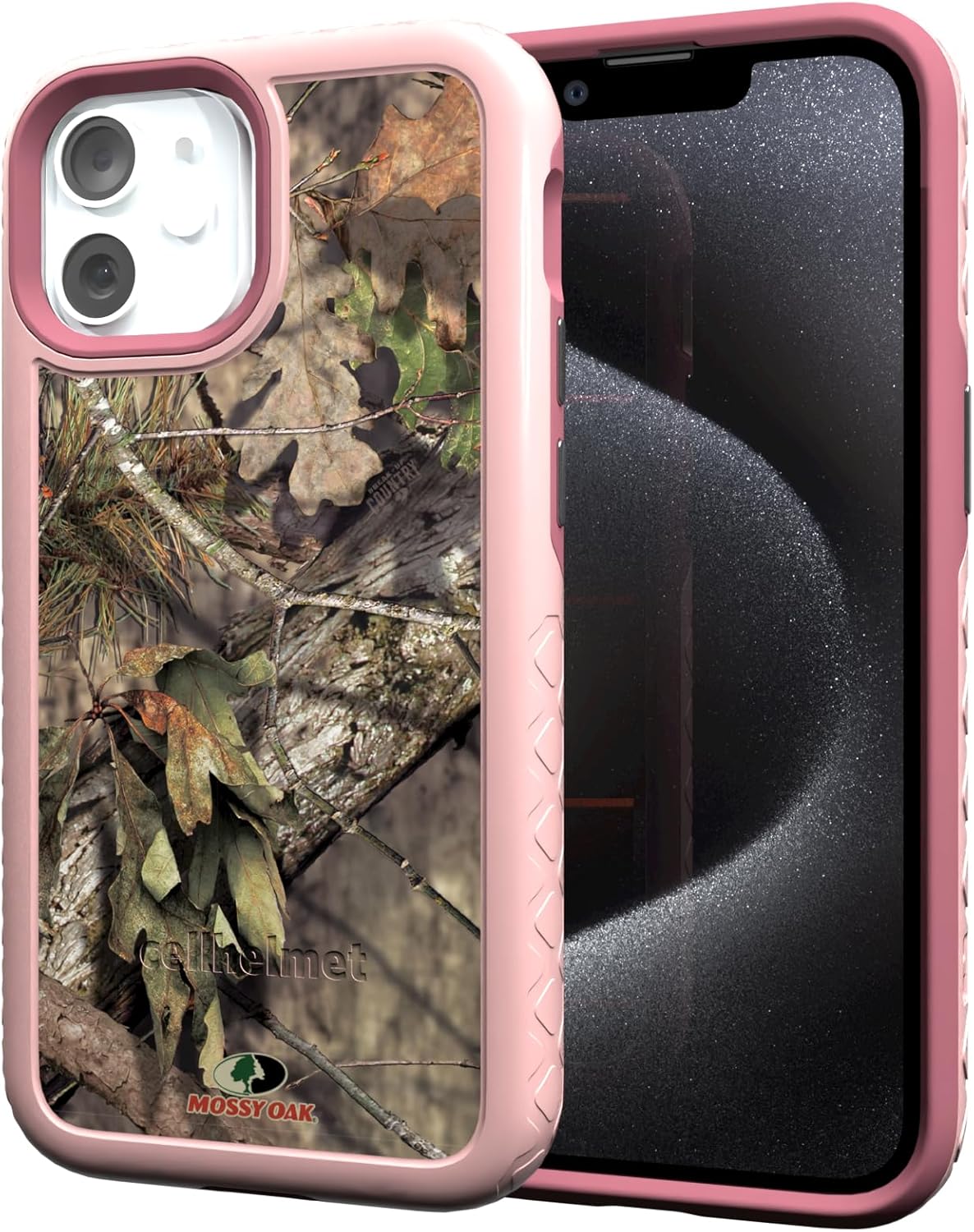 cellhelmet Mossy Oak Dual-Layer Case for iPhone 13 Mini in Pink