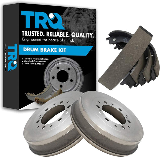TRQ Rear Brake Shoe & Drum Kit for 2005-2021 Toyota Tacoma