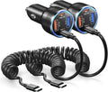 65W Super Fast Type C Car Charger 4-Port 2Pack - Multi Device Rapid