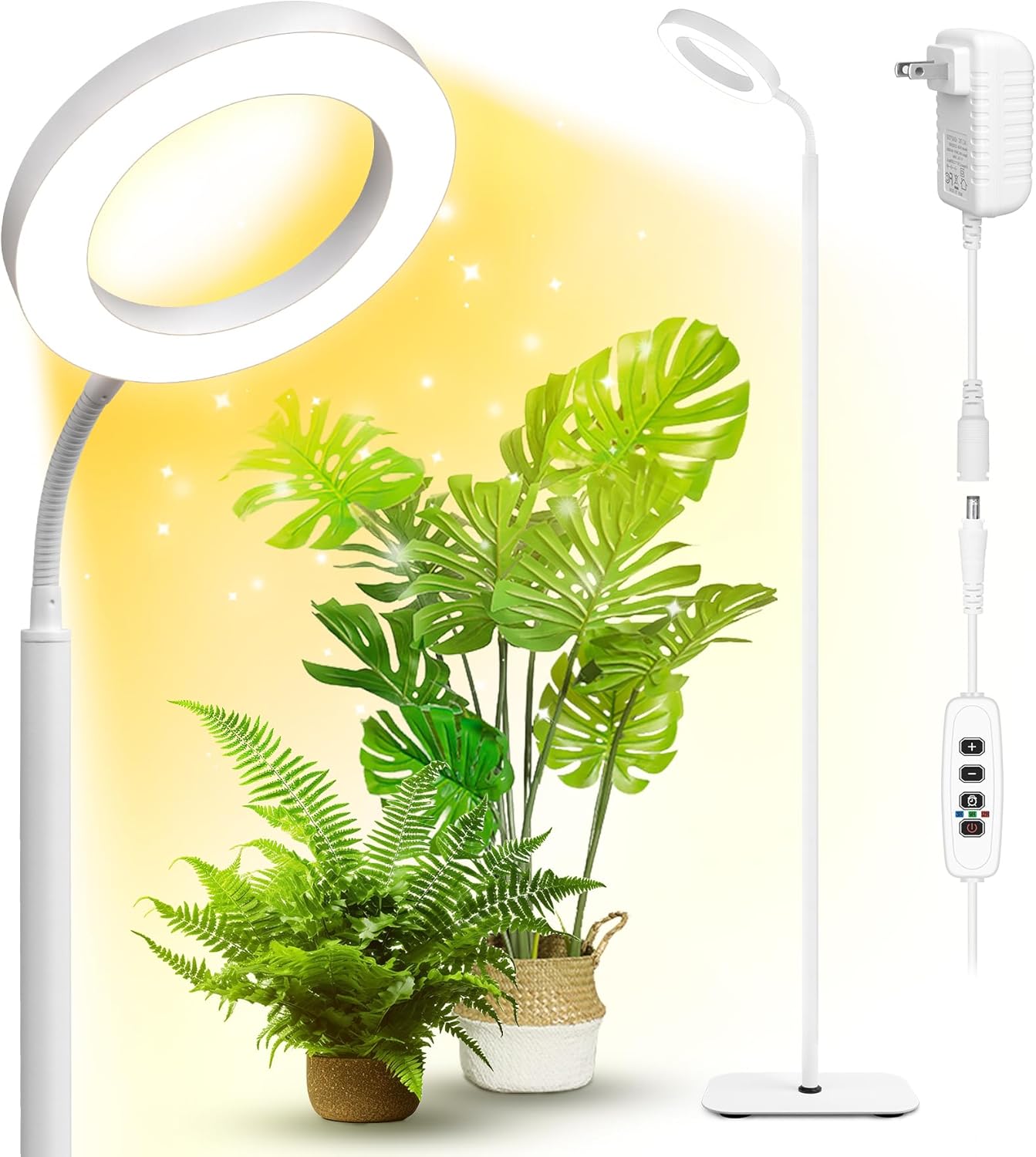 Plant Grow Light for Indoor Plants with Adjustable Height and Timer