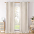 BGment 90 in Linen Curtains 2 Panels - Light Filtering Privacy