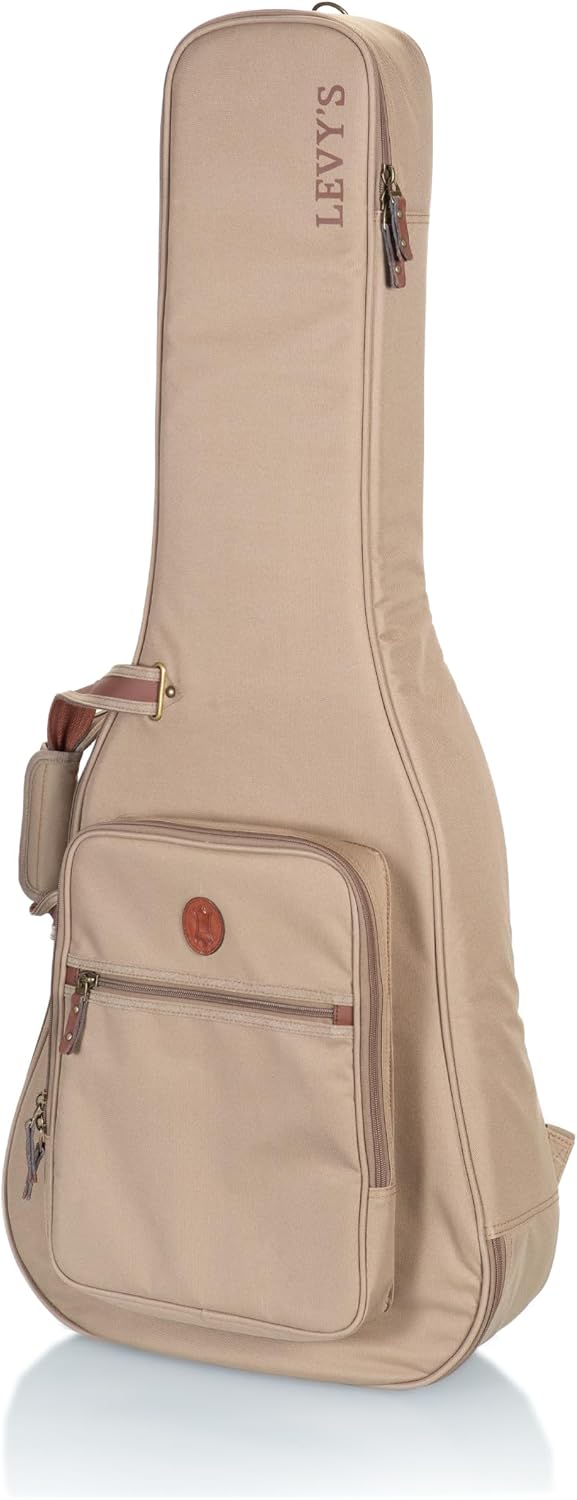 Levy's Classical Guitar Gig Bag: Padded, Tan