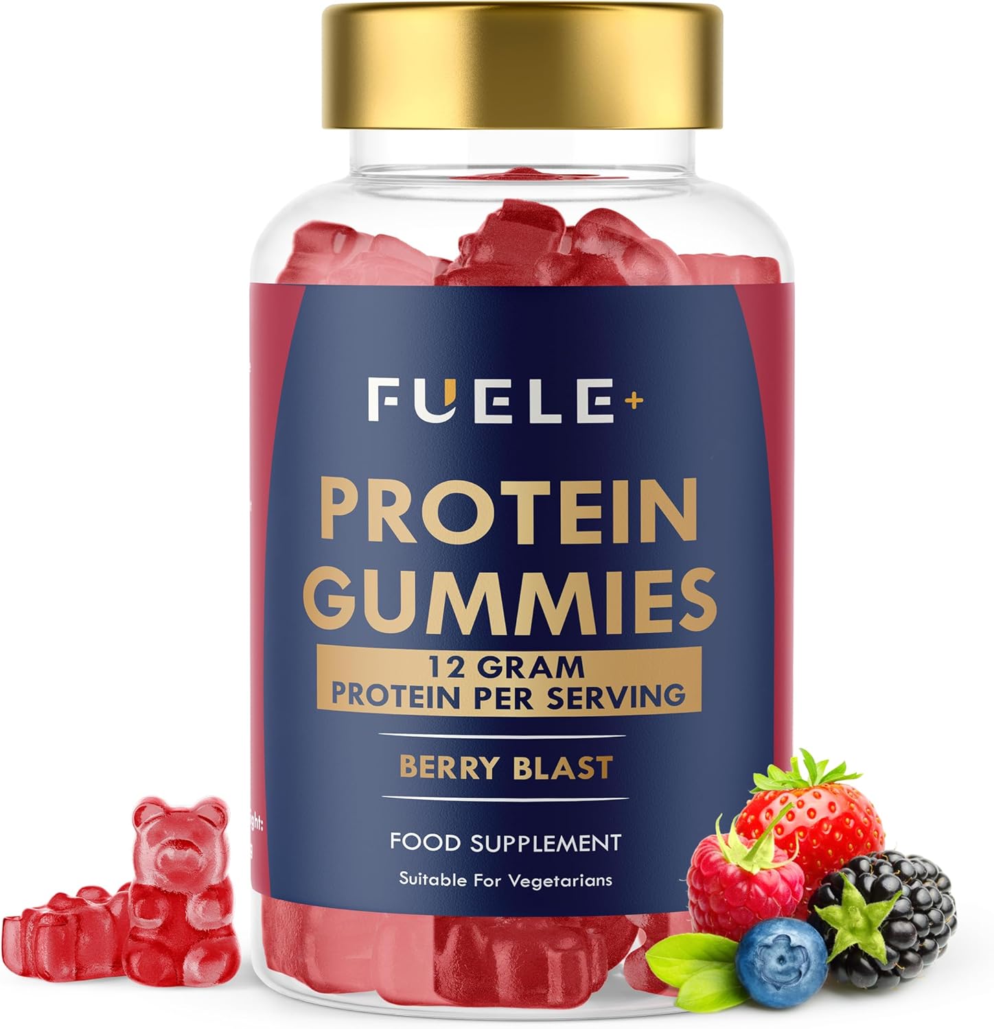 Whey Protein Gummies - High Protein Mixed Berry Flavor Delight