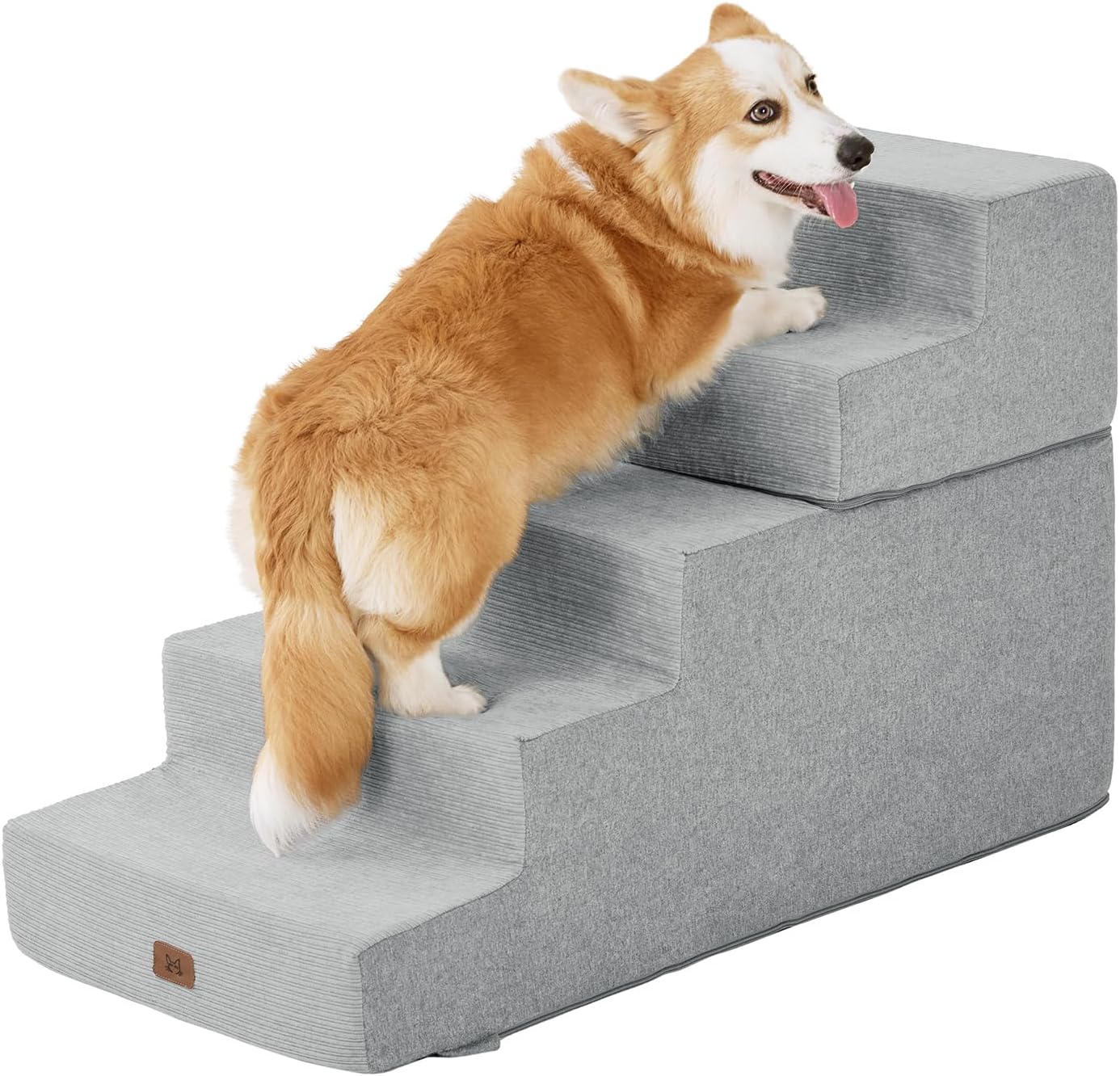 Made4Pets Dog Stairs for High Bed - Extra Wide Pet Steps