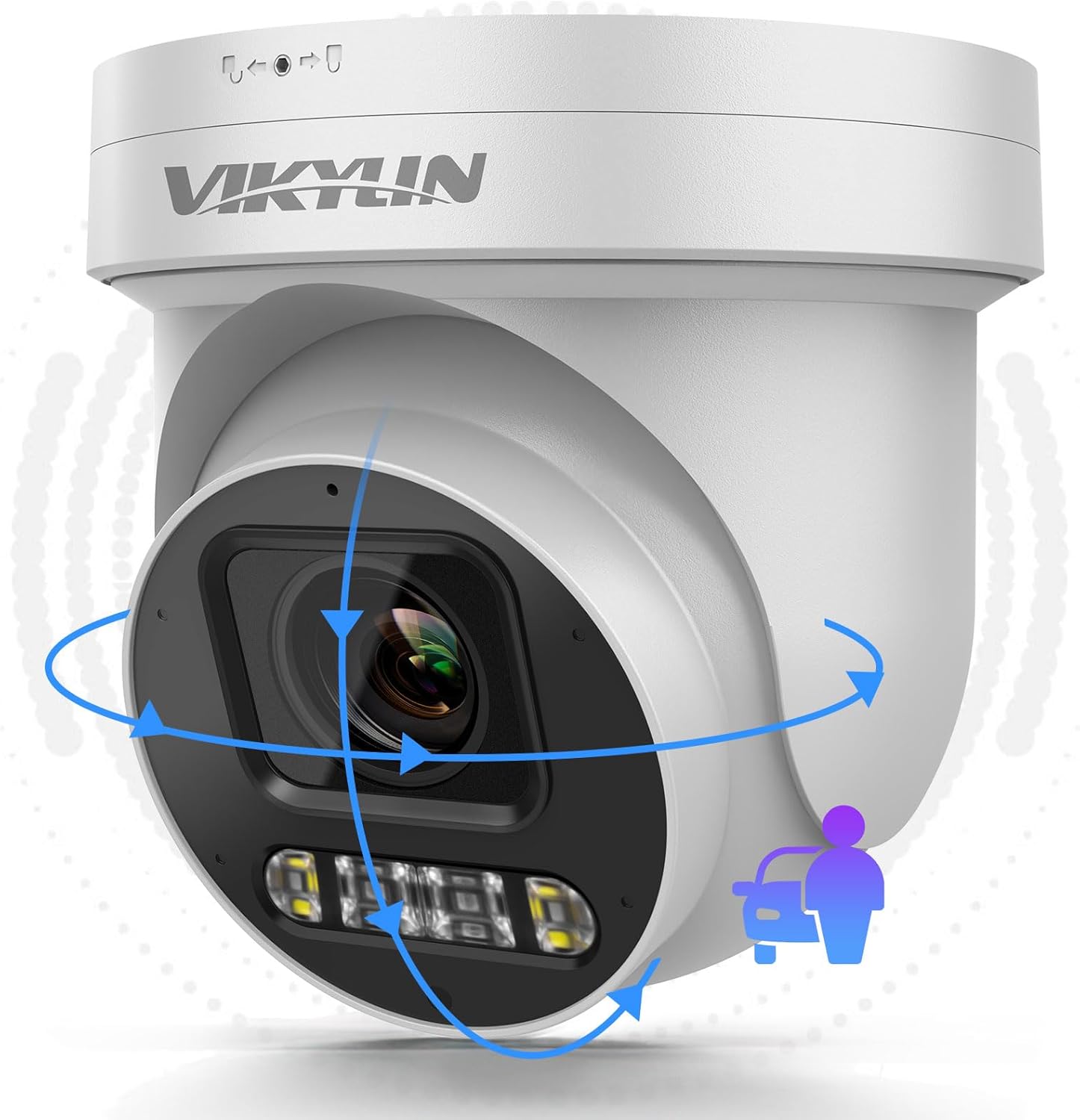 VIKYLIN 4K 8MP POE IP PTZ Camera with Night Vision and Audio
