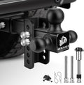 Trailer Hitch Drop Hitch Fits 2-Inch Receiver - 4in Drop, 12,500 LB