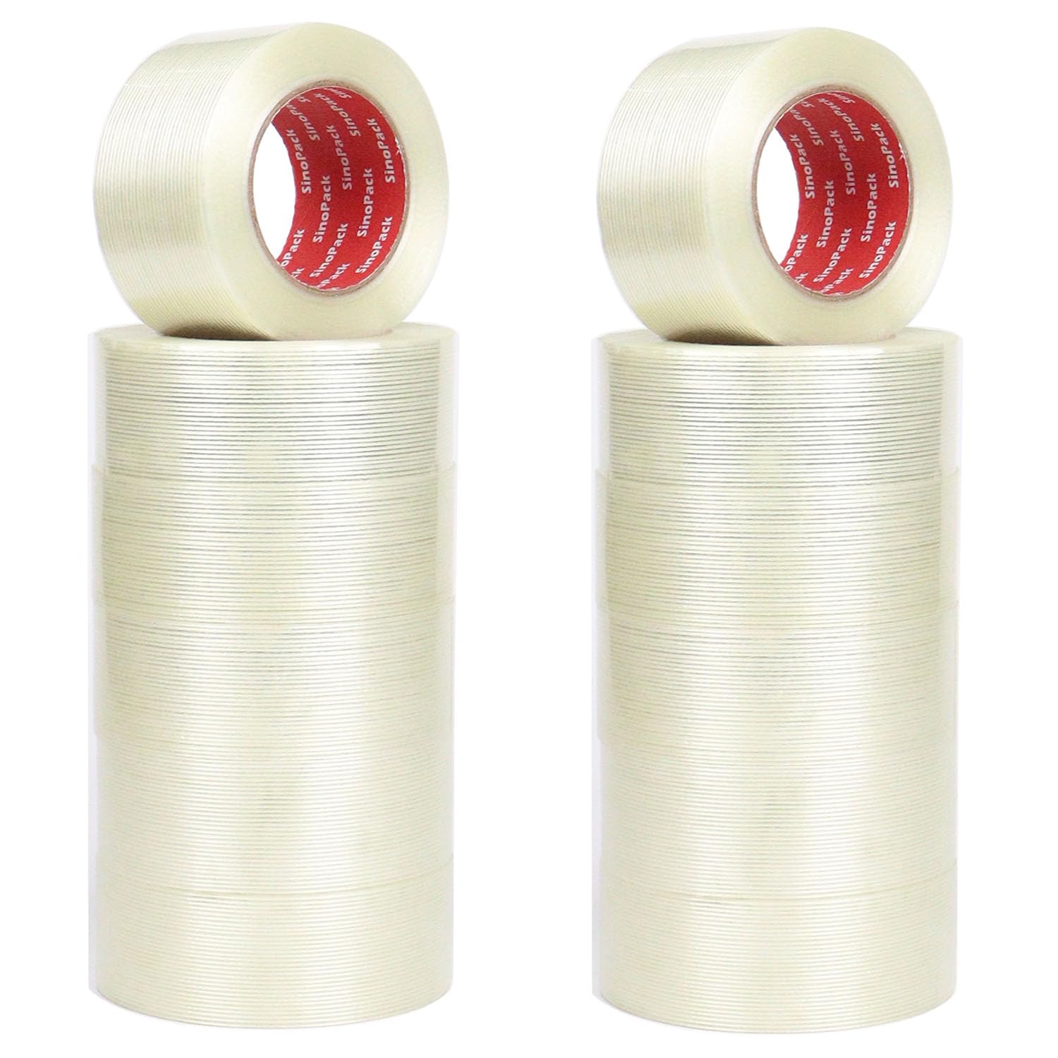 Reinforced Packing Tape 12Pack Heavy Duty Strapping Tape