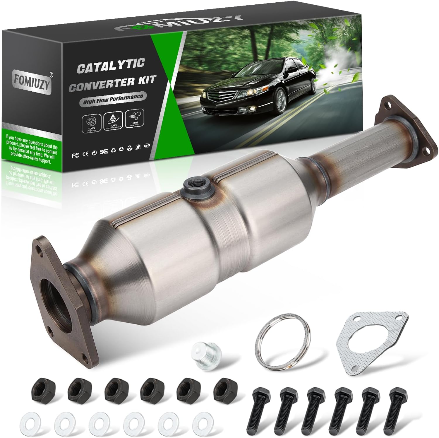 Direct-Fit Front Catalytic Converter Kit for Honda Accord 2003-2007
