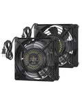 120mm Waterproof Exhaust Fan 18W 90CFM - Compact Cooling