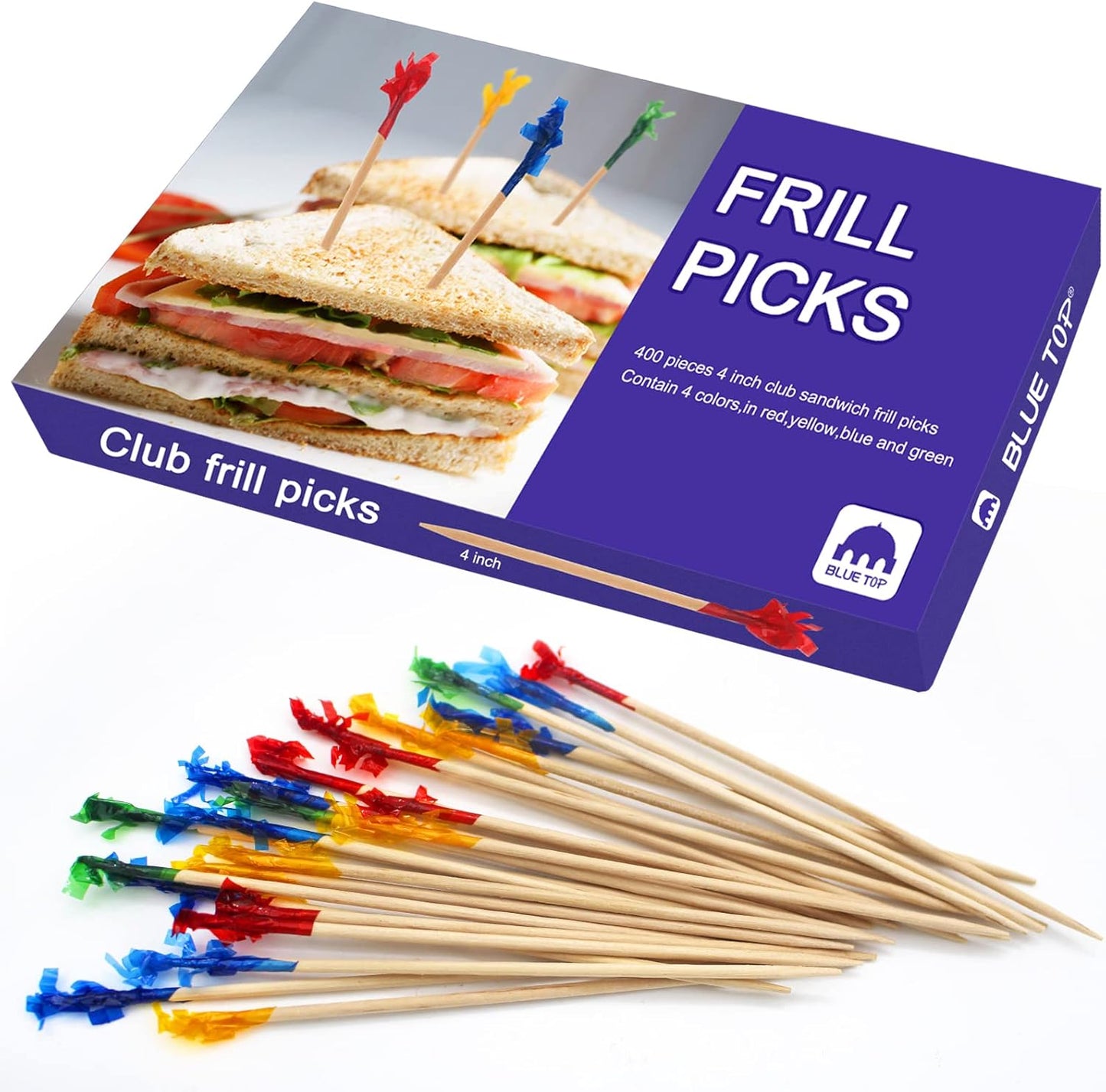 400Pc Frill Toothpicks - Perfect for Parties!