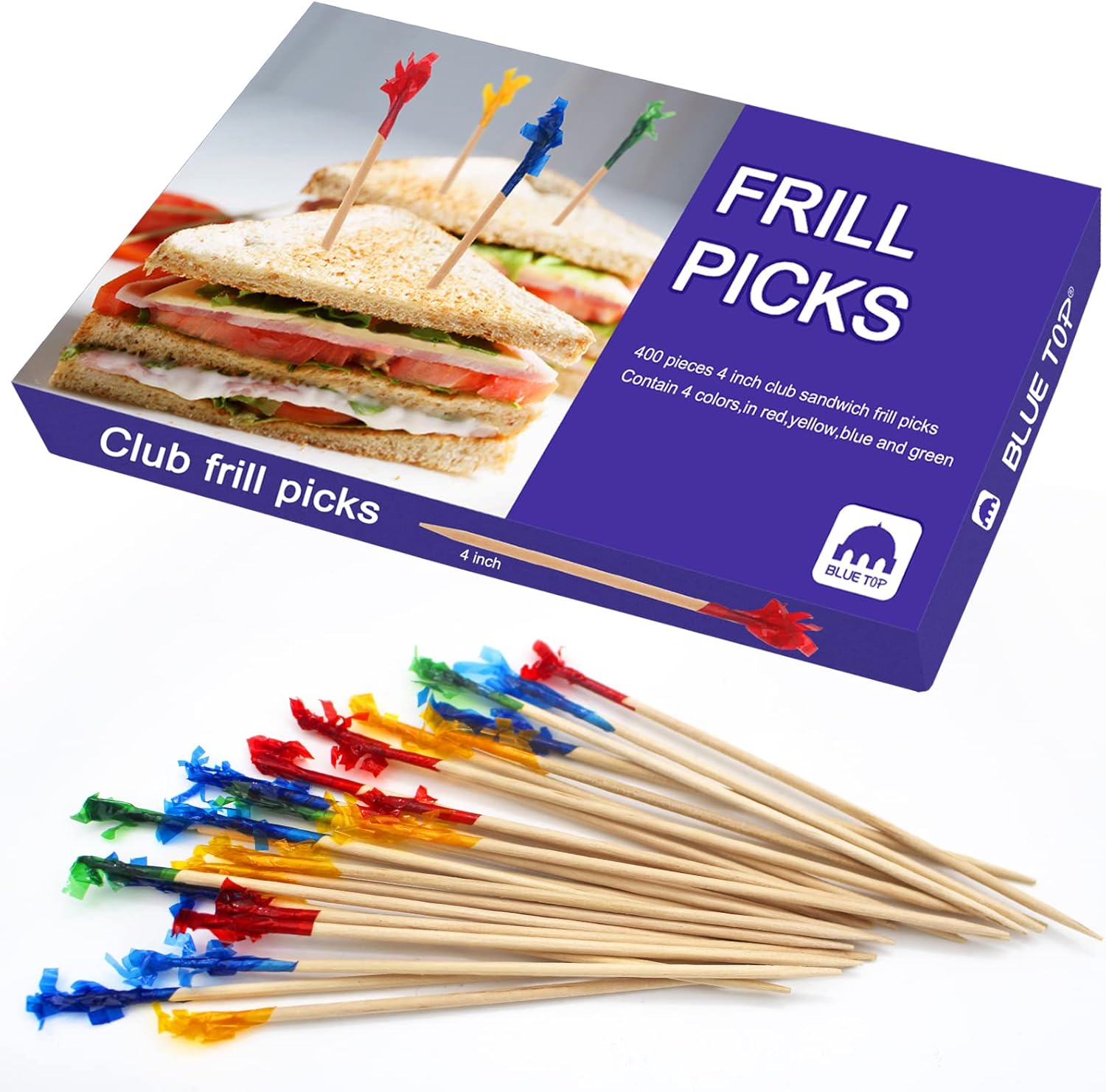 400Pc Frill Toothpicks - Perfect for Parties!