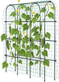 Idzo Arched Trellis for Raised Garden Bed - Space Saving Cucumber