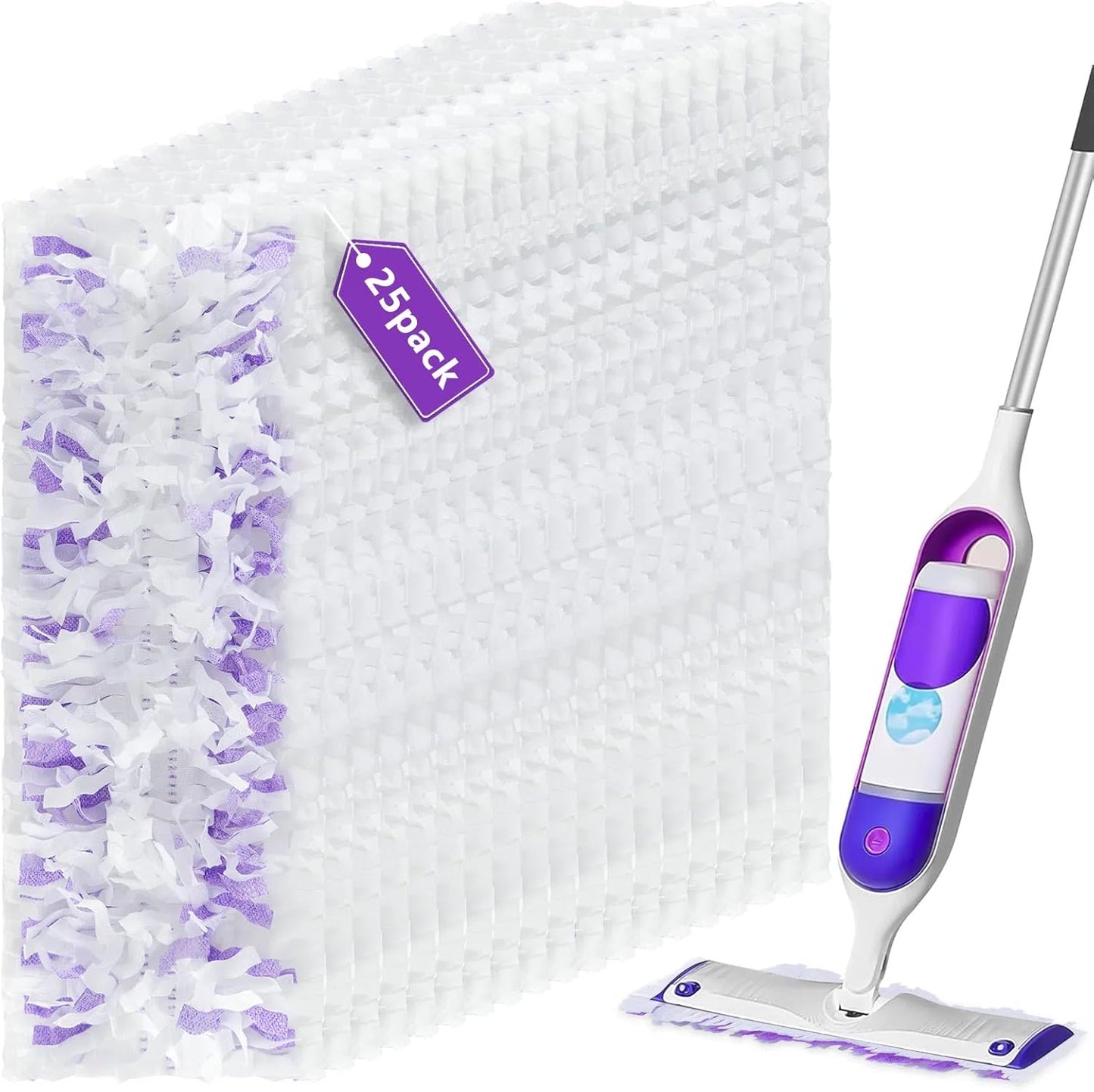 25 Pack Swifters Wet Pads for Wood Floors