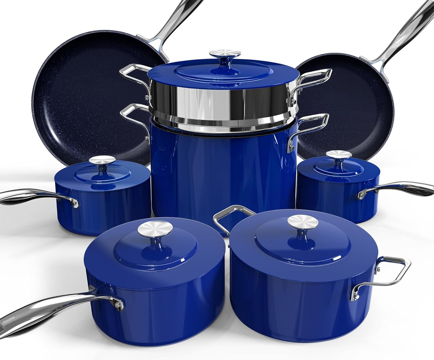 Nuwave Lux 13pc Cookware Set: Lightweight, Non-Stick & Safe