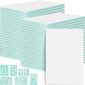 Rubber Carving Blocks 40 Pcs 4x6 Stamp Making Kit - Lots of Blocks