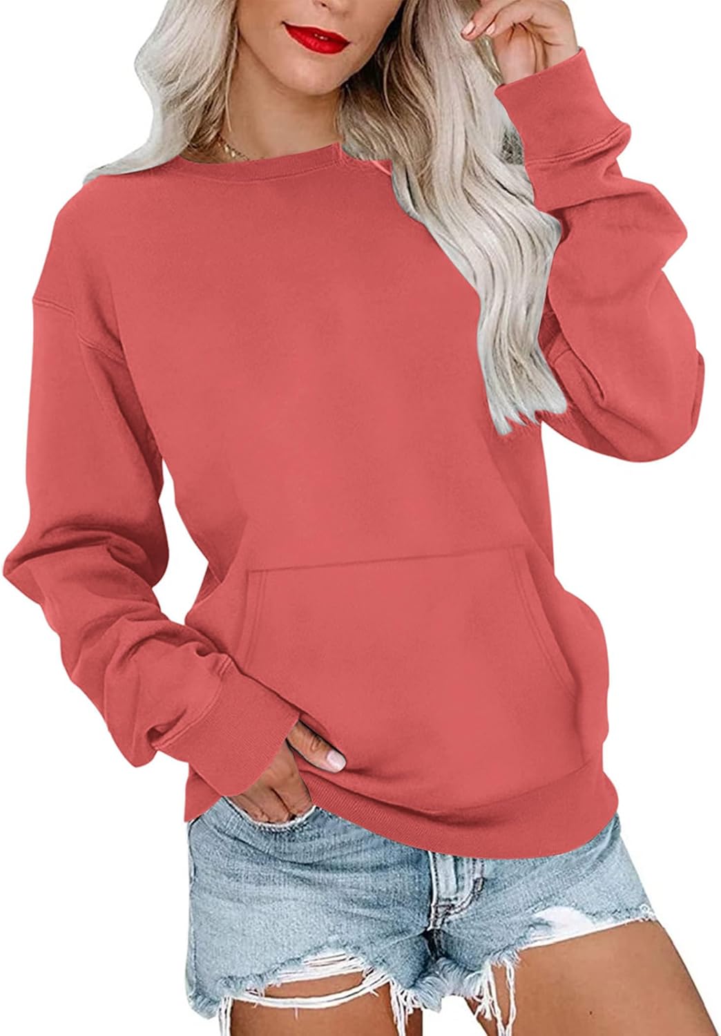 MISFAY Womens Oversized Sweatshirt for Casual Fall Style