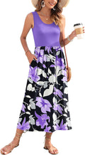 Women's Lightweight Maxi Dress by WNEEDU for Summer Fun