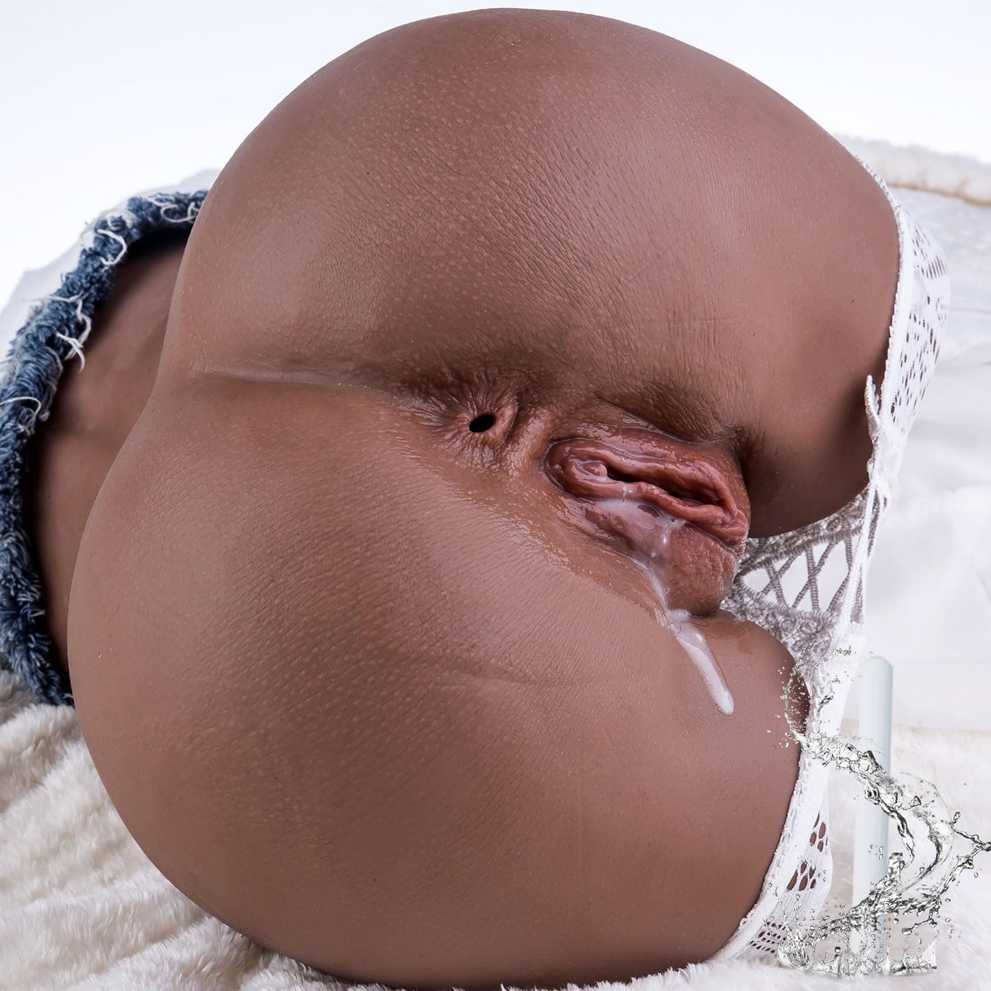 Realistic Male Masturbator with Lifelike Vagina and Anal Channels