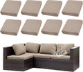 8Pcs Stretch Patio Cushion Covers for Outdoor Furniture Protection
