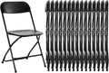 Sweetcrispy Folding Chair 16 Pack Black - 330 lb Capacity Comfortable