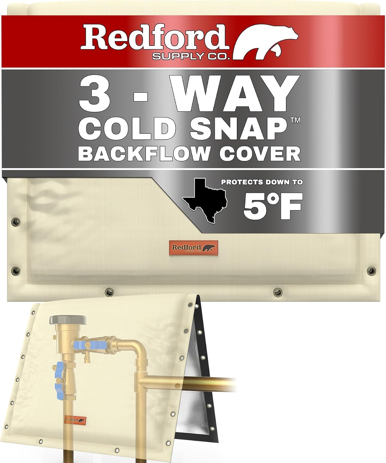 Backflow Preventer Insulation Cover for Winter Protection