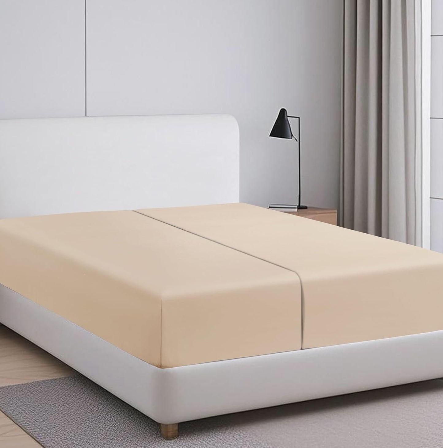 100% Egyptian Cotton Fitted Sheet TwinXL Size, 600 Thread Count