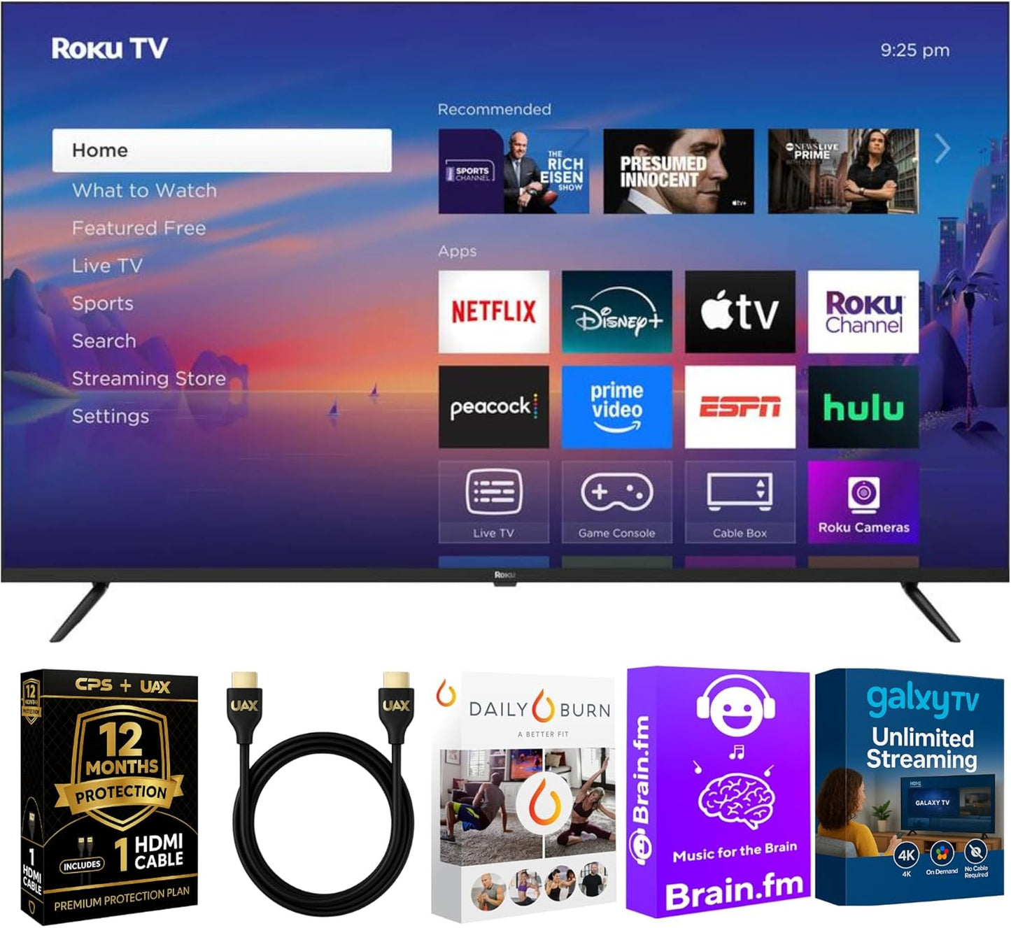 Roku 43-Inch 4K UHD Smart TV with HDR and Dolby Audio Features