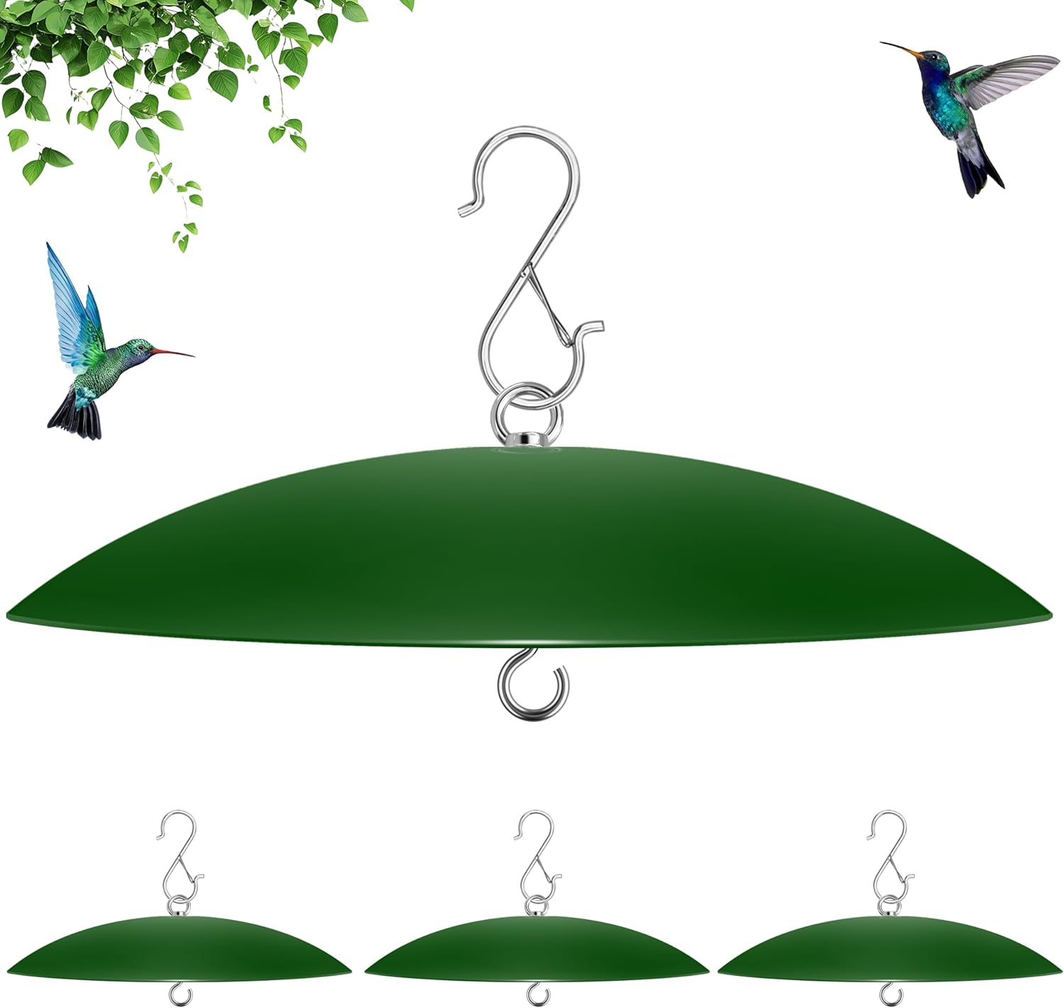 13 Inch Bird Feeder Rain Cover for Hummingbird Feeders - 4 Pack