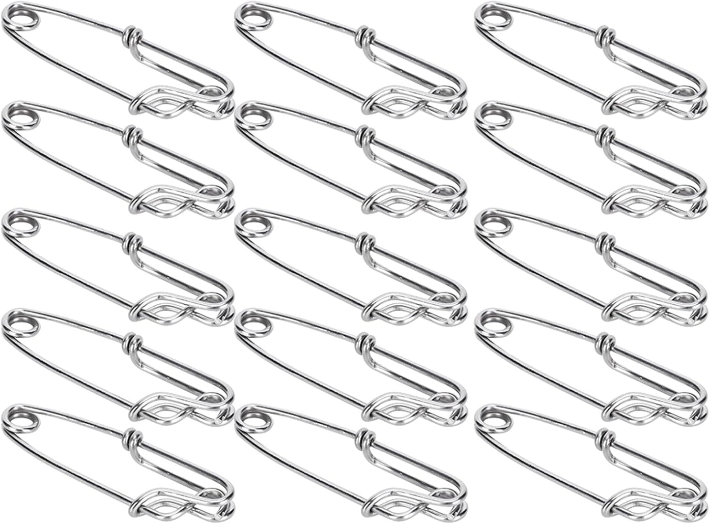 15Pcs Stainless Steel Tuna Clips - Easy Long Line Fishing
