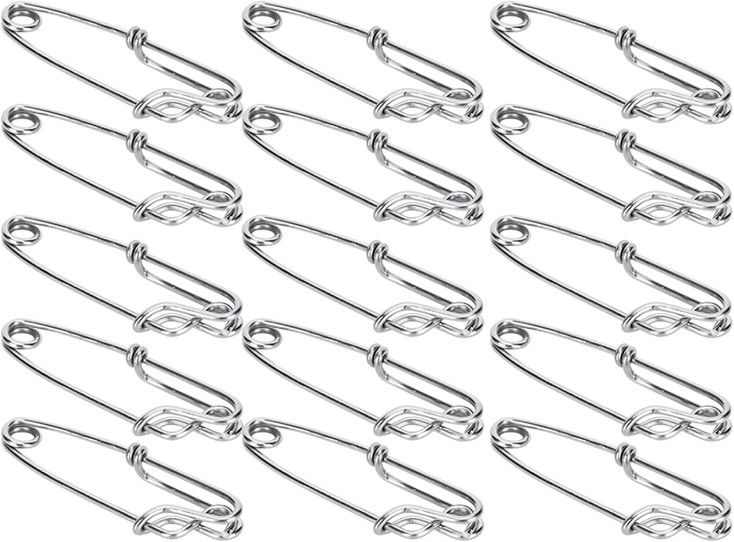 15Pcs Stainless Steel Tuna Clips - Easy Long Line Fishing