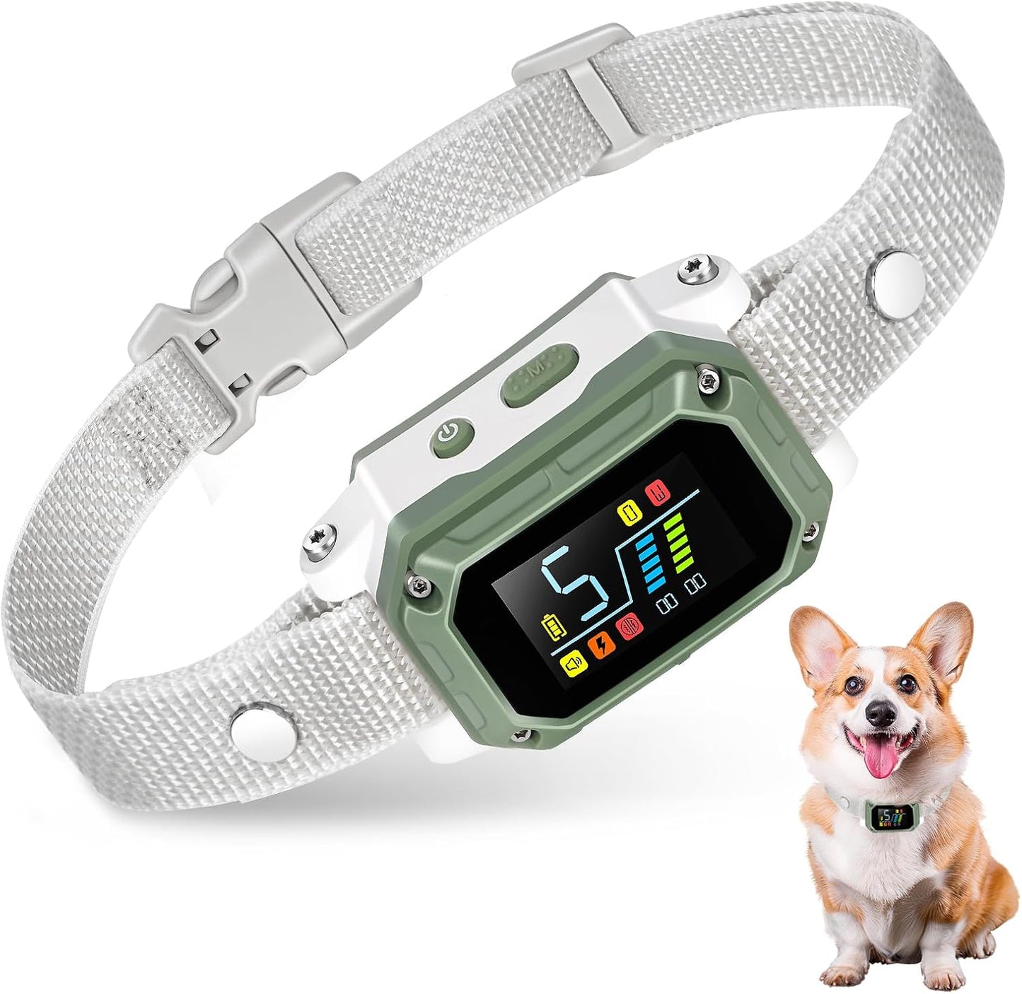 Dog Bark Collar for All Sizes, Rechargeable Smart Anti Barking