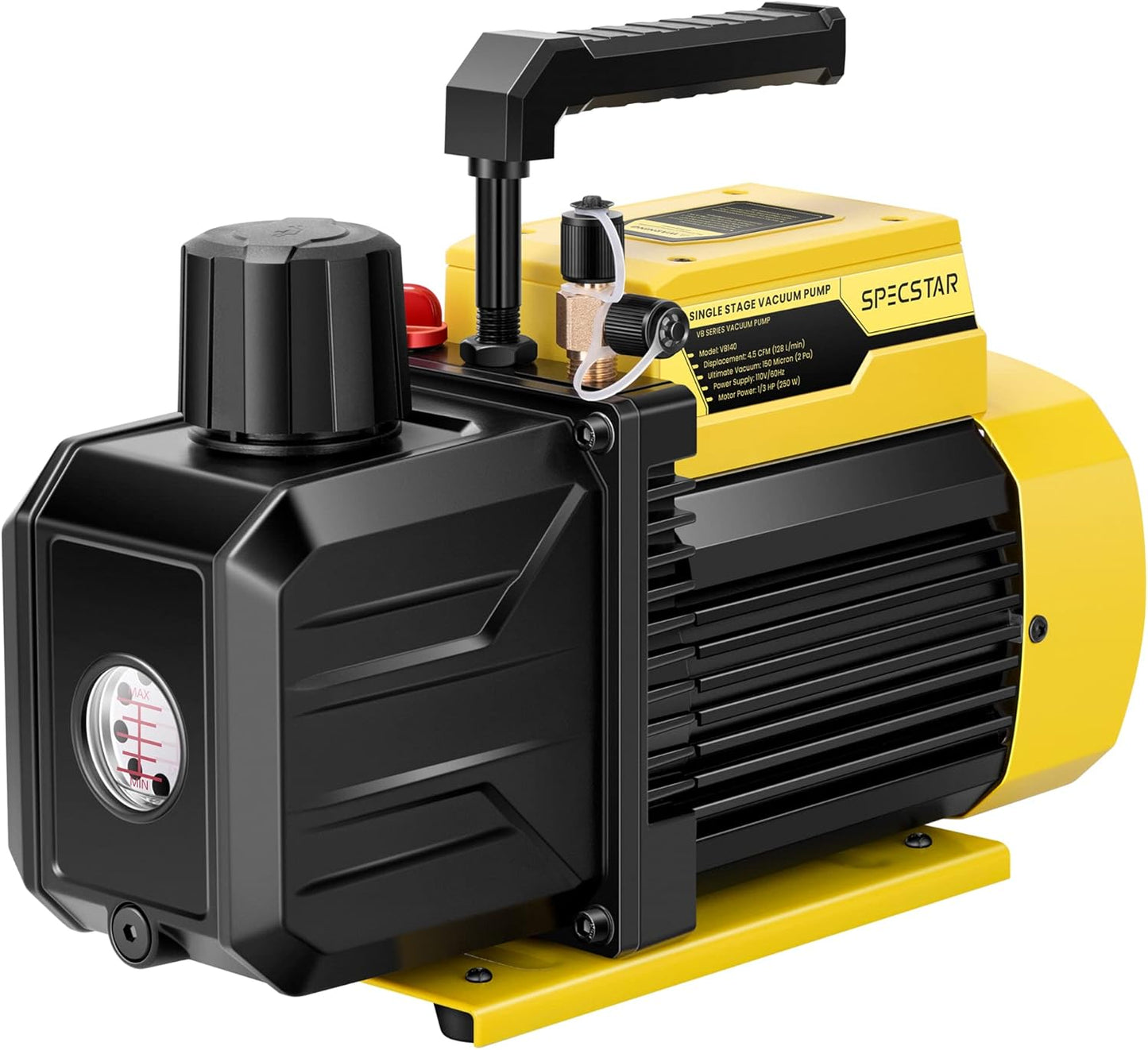 SPECSTAR 110V 1/3 HP 4.5 CFM Rotary Vane HVAC Air Vacuum Pump