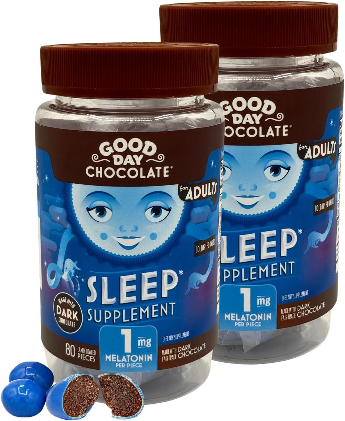 Good Day Dark Chocolate for Adults - Natural Sleep Aid Treat