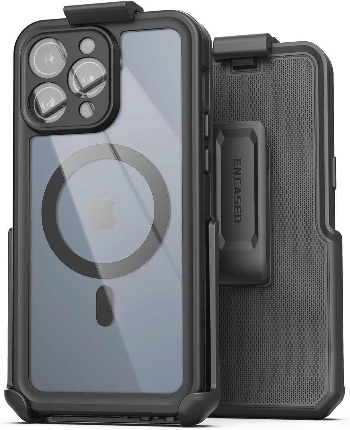 Encased Titan Waterproof Case for iPhone 15 Pro Max with Holster