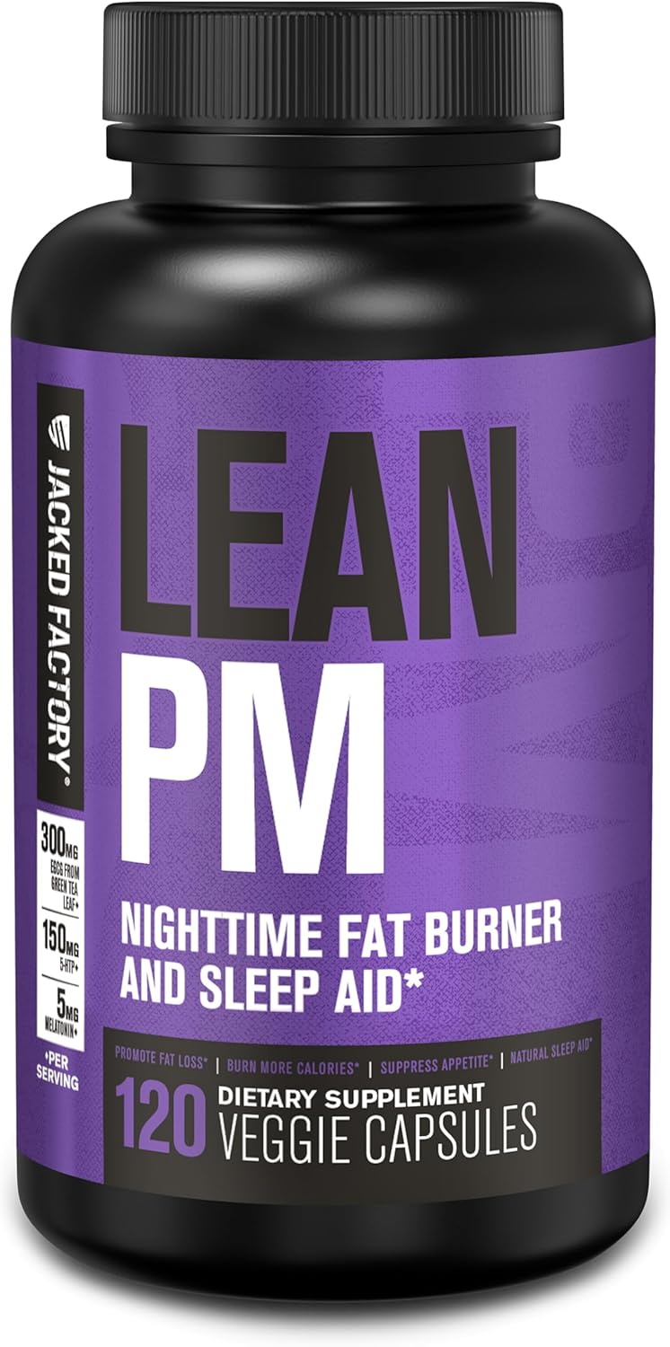 Jacked Factory Lean PM Night Time Fat Burner & Sleep Aid