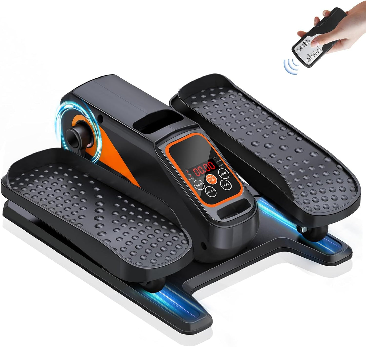 DOMNIU Electric Under Desk Elliptical: Quiet Leg Exerciser, Remote Control, 15 Speeds