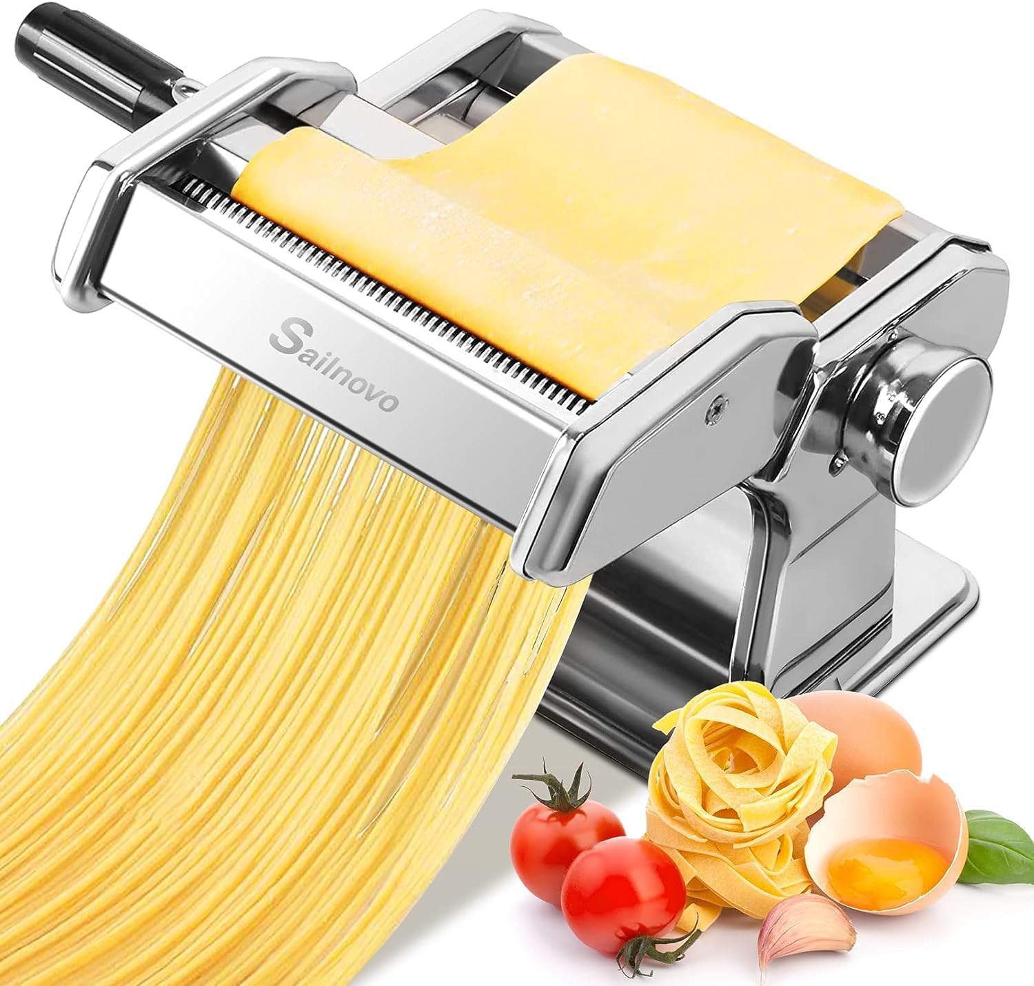 Sailnovo 2-in-1 Pasta Maker: Perfect Noodles Every Time!