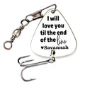 Harrisburg Personalized Stainless Steel Fishing Lure - Keepsake Gift