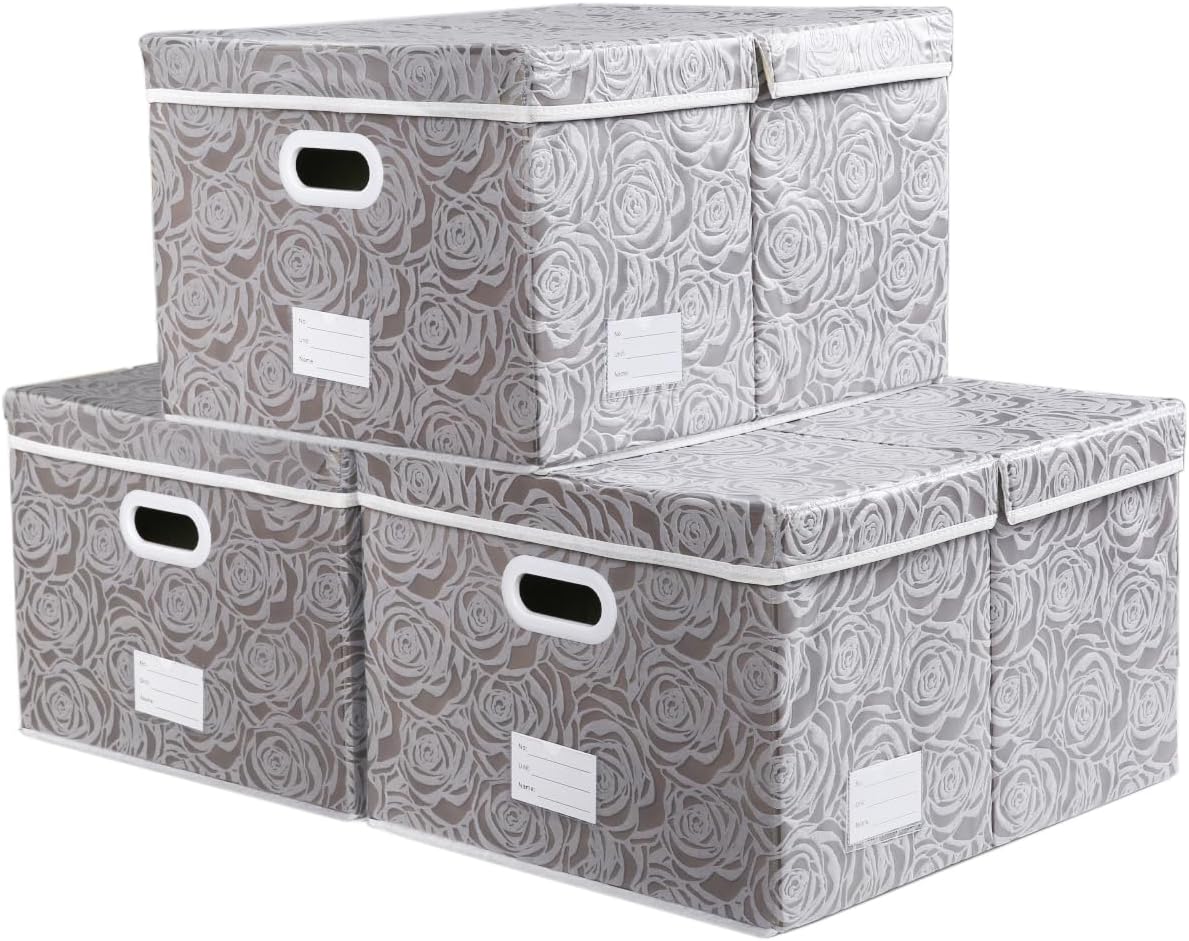 PRANDOM Jumbo Collapsible Storage Boxes for Home Organization