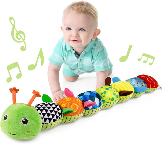 Musical Caterpillar Baby Toy - Sensory Delight!
