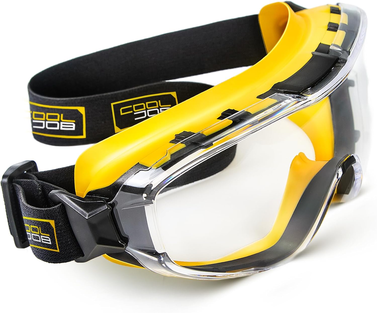 COOLJOB Safety Goggles Over Glasses with Anti-Fog Clear Lens
