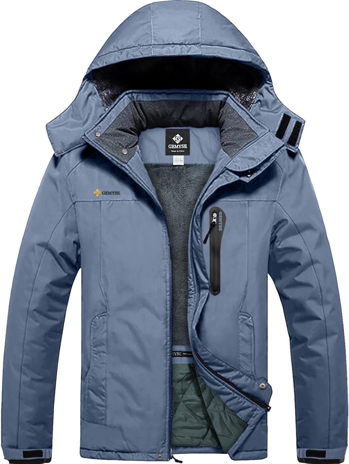 GEMYSE Men's Ski Snow Jacket: Warm Waterproof Winter Coat