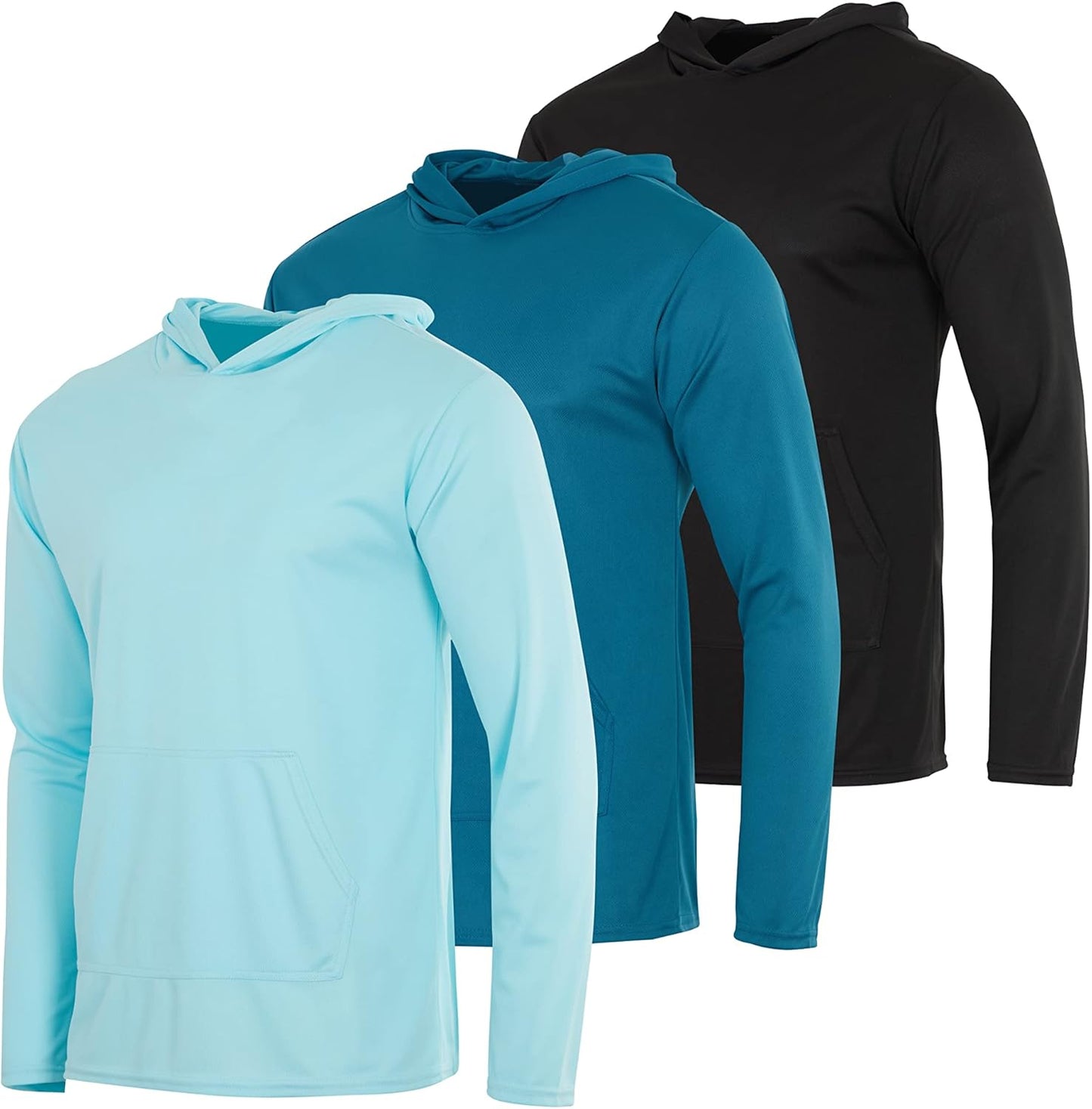 Real Essentials Men's Mesh Long Sleeve Hoodie for All Occasions