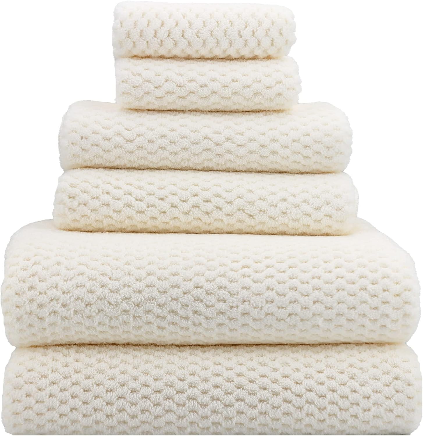 Extra Large Bath Towels Set Quick Dry Soft Microfiber 6 Piece