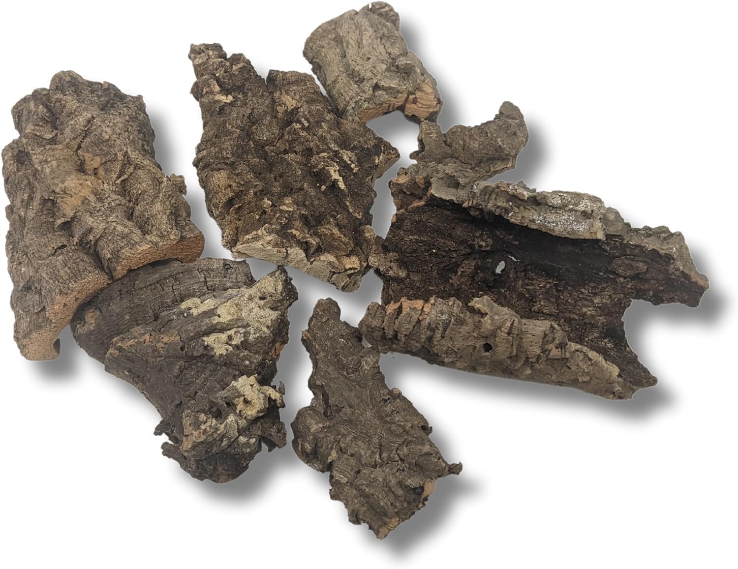 Cork Bark Bits for Orchids, Reptiles, and Terrariums - 5 Pack