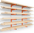 YYR Wood Organizer and Lumber Storage Rack Wall Mount - Holds 1200 LBS